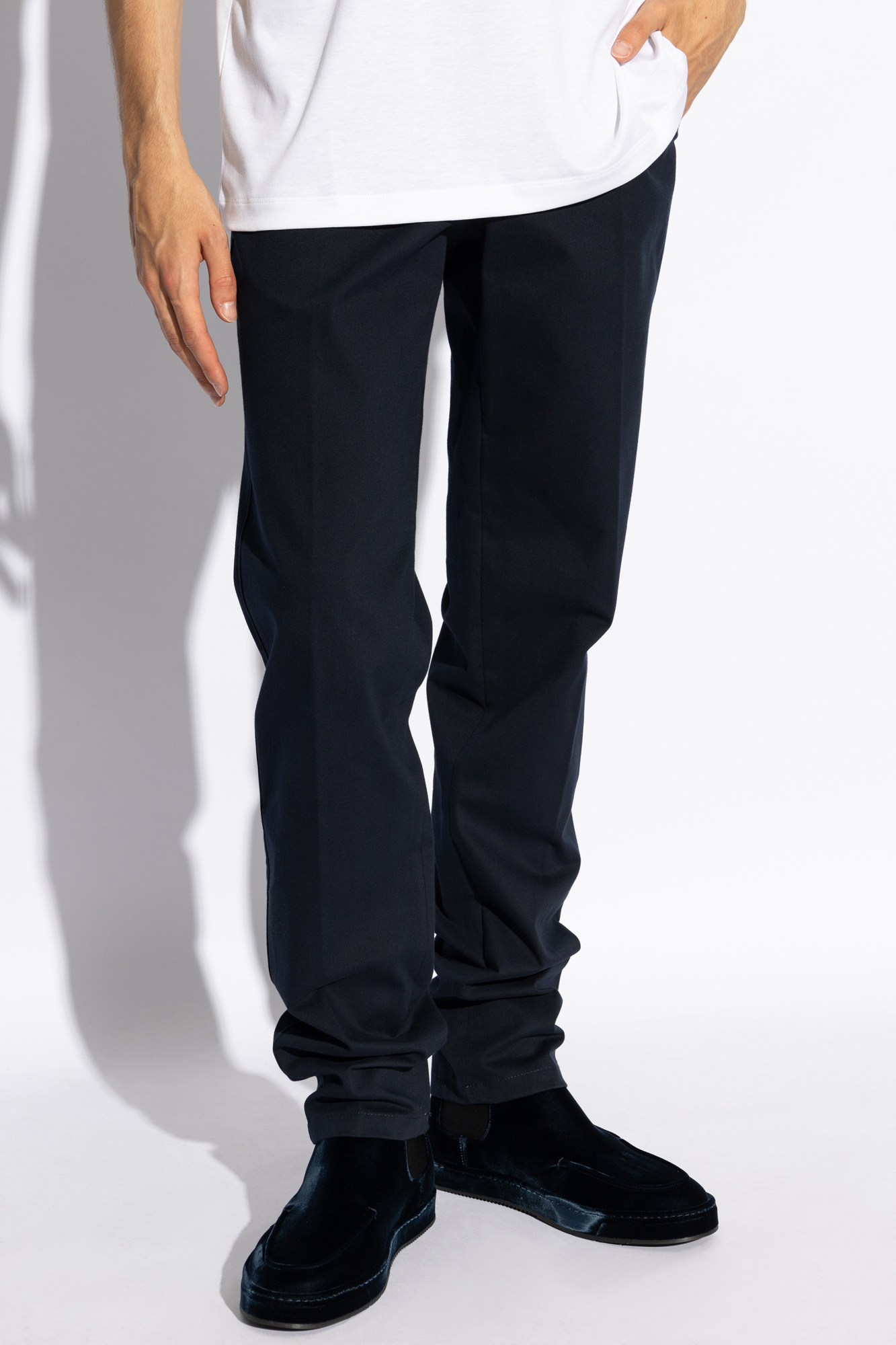 Navy blue Cotton trousers Giorgio Armani Vitkac Canada